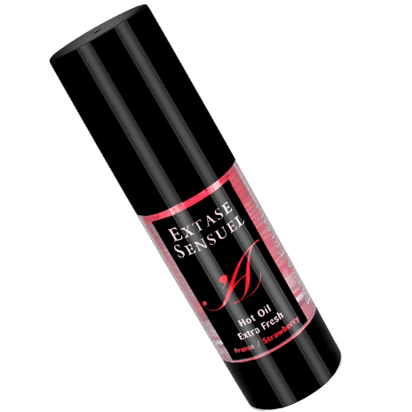 EXTASE SENSUAL - STRAWBERRY STIMULATING OIL HEAT TRIP 35 ML - 1