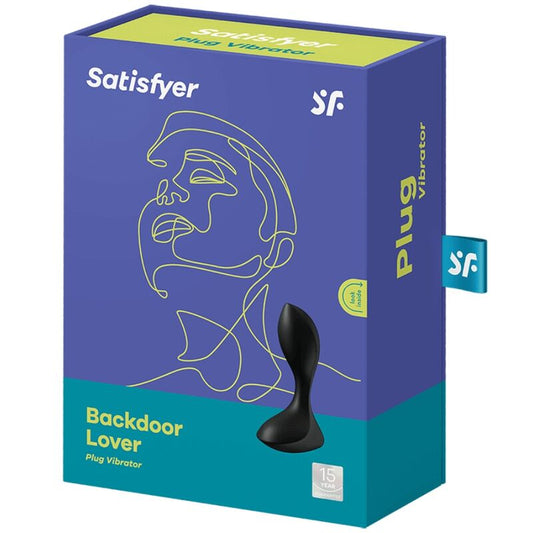 SATISFYER - BACKDOOR LOVER VIBRATING PLUG BLACK - 1