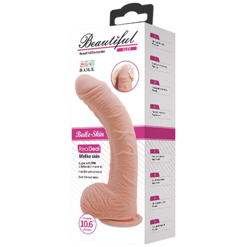 BAILE - ALEX 27 CM REALISTIC LEATHER DILDO