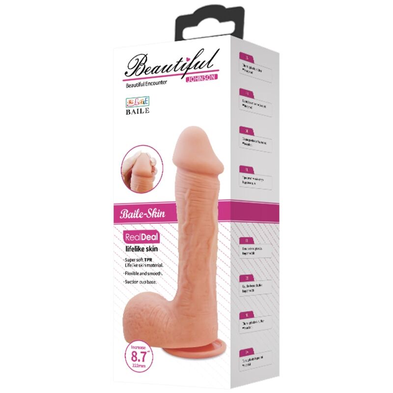 BAILE - JOHNSON REALISTIC SKIN DILDO 22 CM - 7