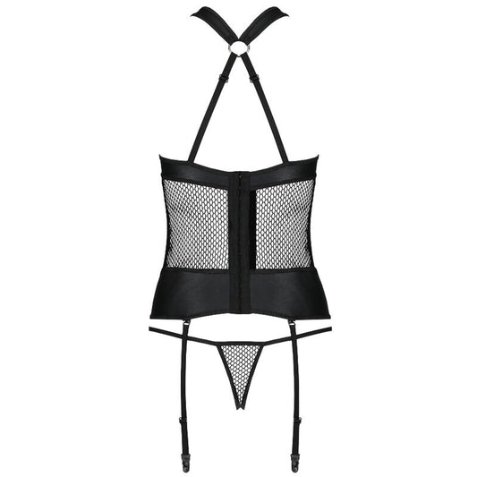 PASSION - AMANDA ECO-LEATHER CORSET L/XL