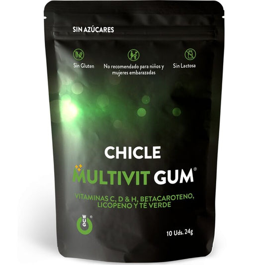 WUG GUM - MULTIVIT VITAMIN C, H, D, BETA-CAROTENE, LYCOPENE AND GREEN TEA 10 UNITS - 1