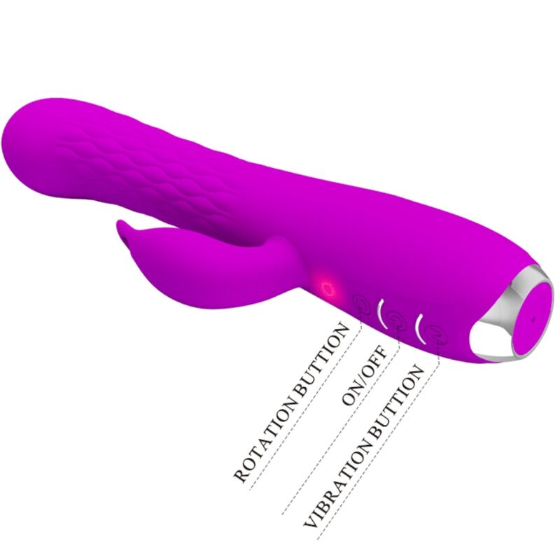 PRETTY LOVE - MOLLY VIBRATOR WITH RECHARGEABLE ROTATION - 4