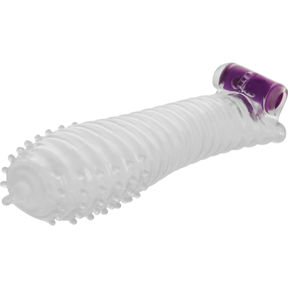 OHMAMA - STRUCTURED PENIS SHEATH WITH VIBRATING BULLET