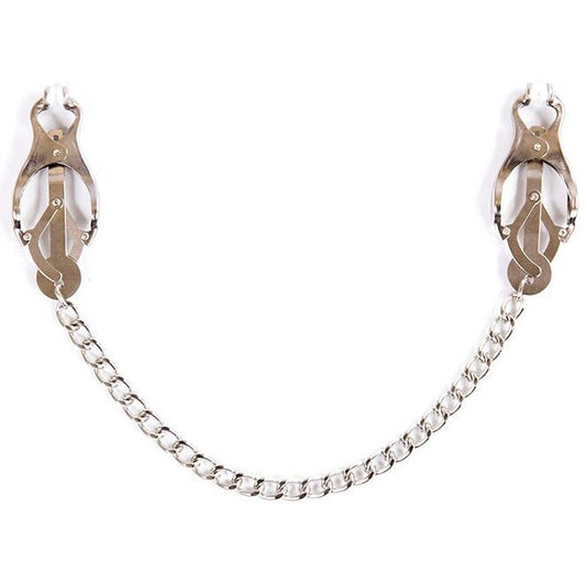 OHMAMA FETISH - METAL CLAMPS WITH CHAIN - 1