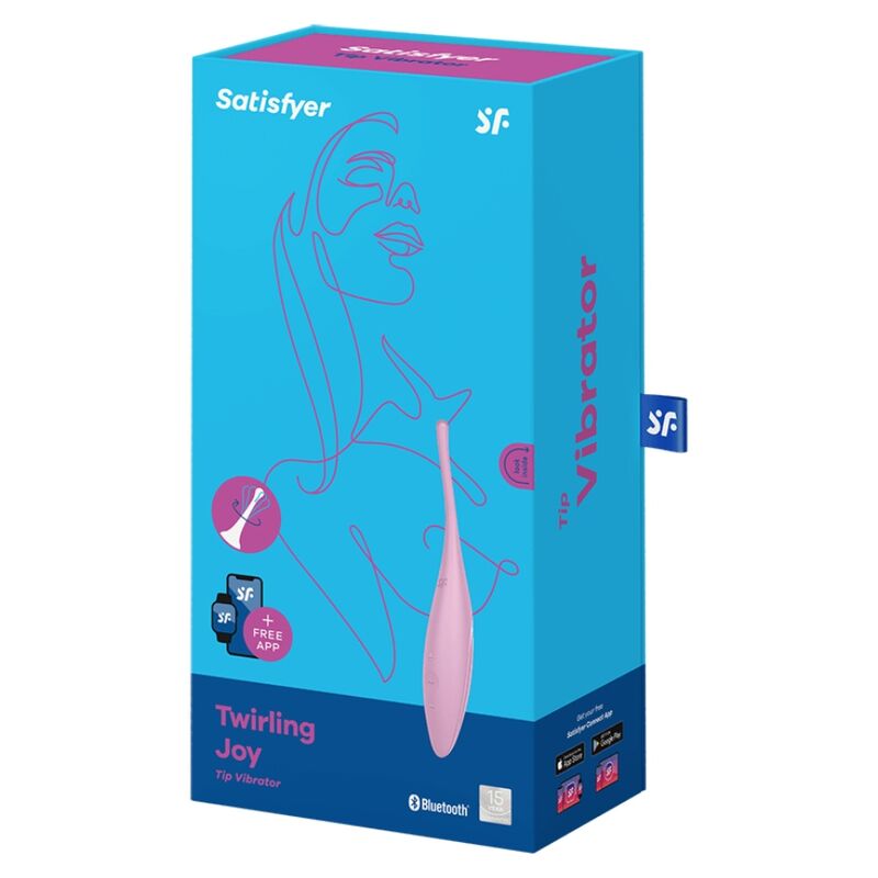 SATISFYER - TWIRLING JOY CLIT TIP VIBRATOR PINK - 2