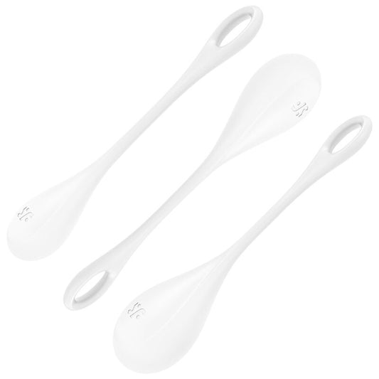 SATISFYER - YONI POWER 1 TRAINING SET WHITE - 1