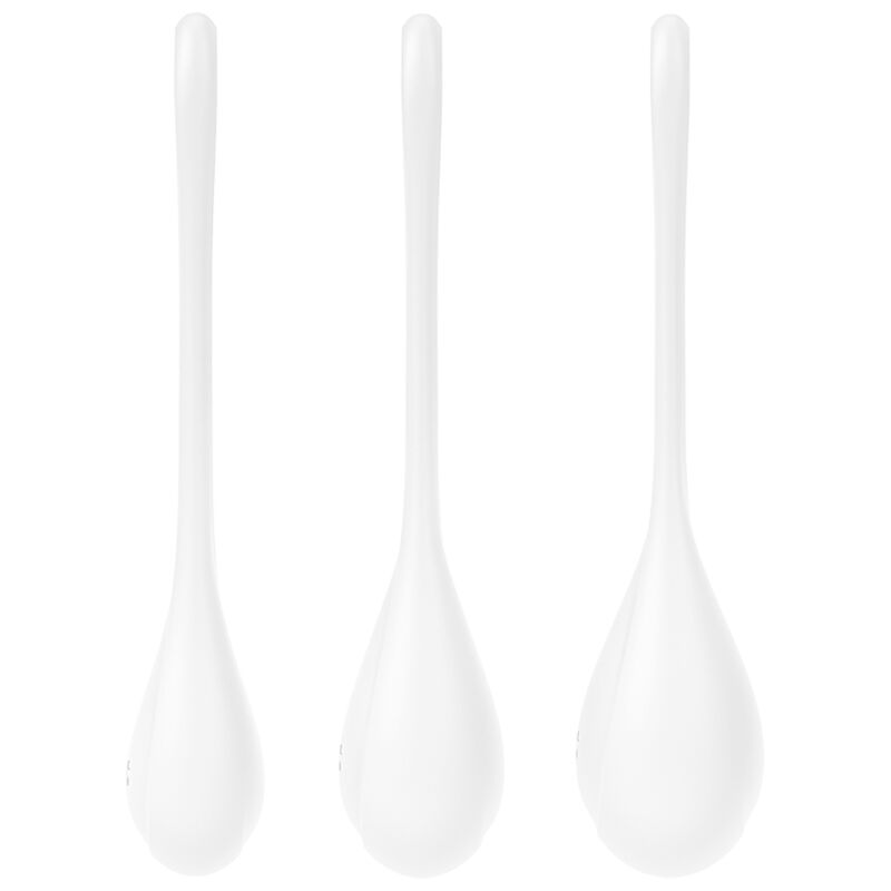 SATISFYER - YONI POWER 1 TRAINING SET WHITE - 4
