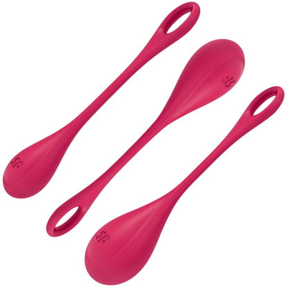 SATISFYER - YONI POWER 1 TRAINING SET RED - 3