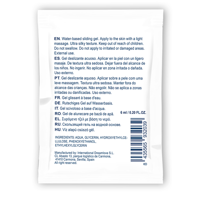 WATERFEEL - NEUTRAL WATER-BASED SLIDING GEL 6 ML - 1