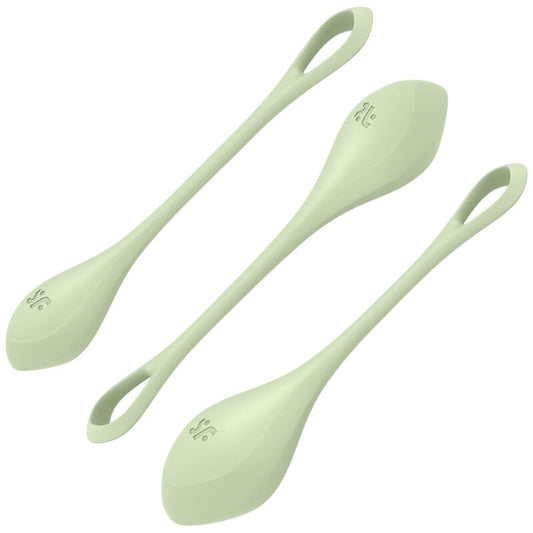 SATISFYER - YONI POWER 2 TRAINING SET GREEN - 1