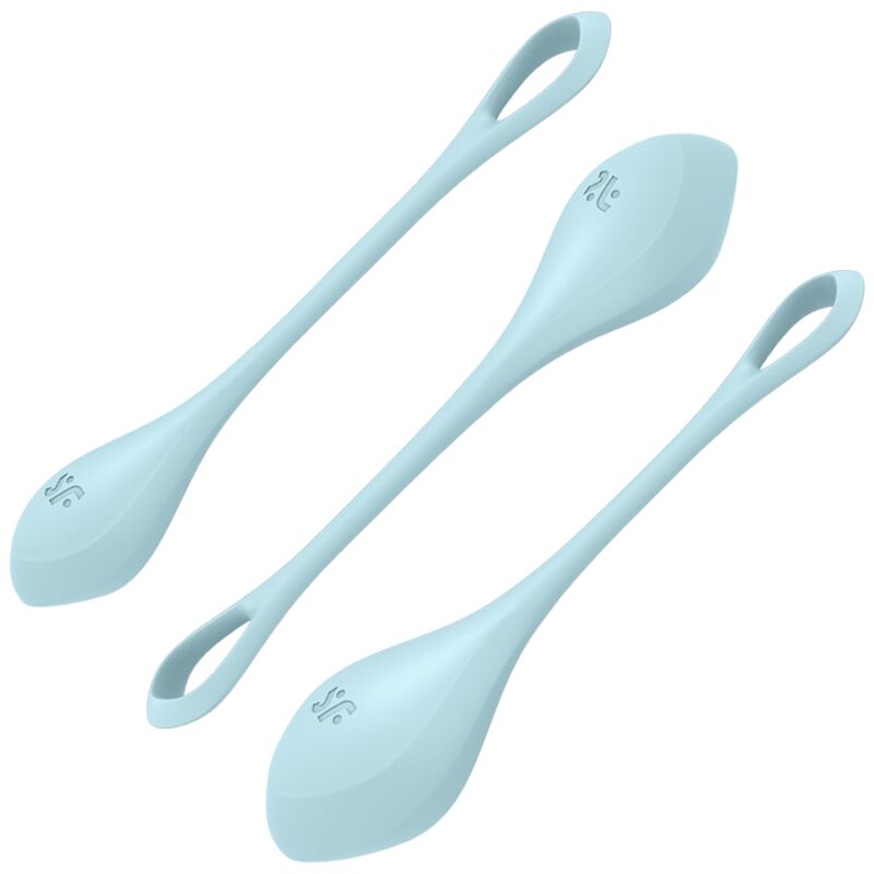 SATISFYER - YONI POWER 2 TRAINING SET BLUE - 2