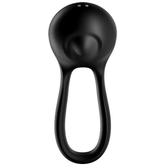 SATISFYER - MAJESTIC DUO RING VIBRATOR BLACK - 1