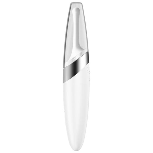 SATISFYER - TWIRLING DELIGHT CLIT TIP VIBRATOR WHITE - 1