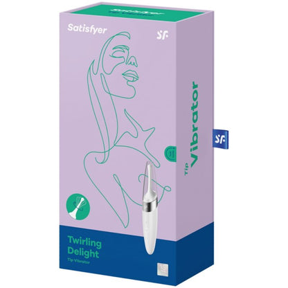 SATISFYER - TWIRLING DELIGHT CLIT TIP VIBRATOR WHITE - 2