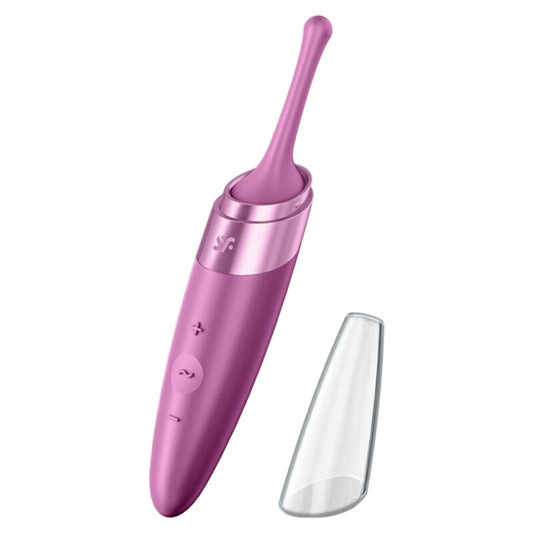 SATISFYER - TWIRLING DELIGHT CLIT TIP VIBRATOR PURPLE - 1