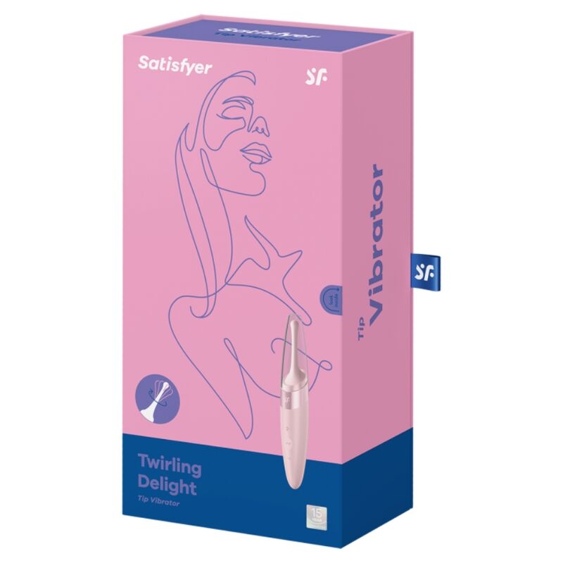 SATISFYER - TWIRLING DELIGHT CLIT TIP VIBRATOR PINK - 3