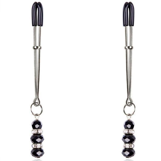 OHMAMA FETISH - NIPPLE Clamps WITH CRYSTAL STONES - 1