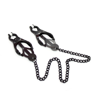 OHMAMA FETISH - JAPANESE NIPPLE Clamps WITH BLACK CHAIN - 8