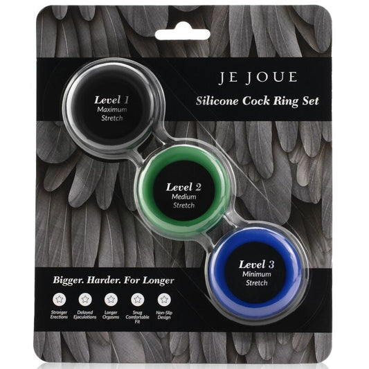 JE JOUE - SILICONE SET SILICONE PENIS RINGS - 1