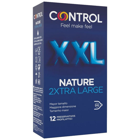 CONTROL - NATURE 2XTRA LARGE XXL CONDOMS - 12 UNITS - 1