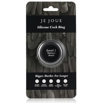 JE JOUE - MAXIMUM ELASTICITY SILICONE COCK RING - BLACK