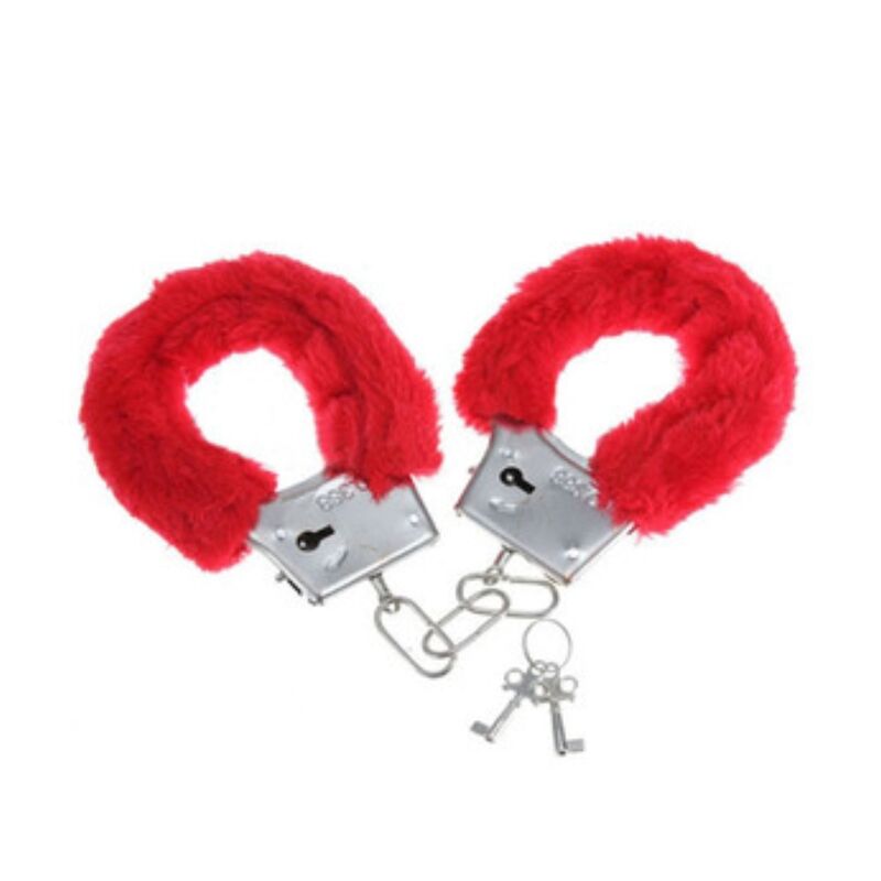 DIABLO PICANTE - PLEASURE FURRY HANDCUFFS RED - 1