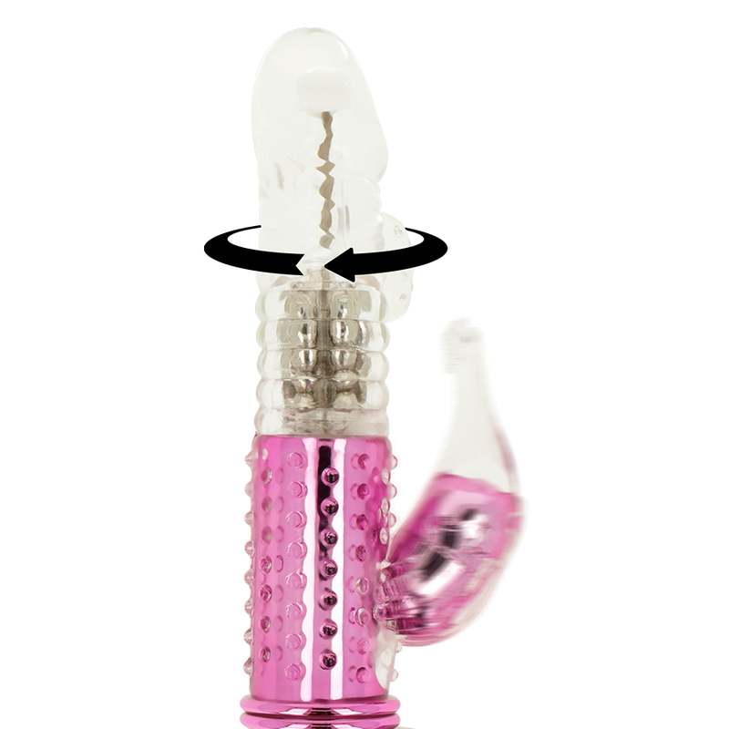 OHMAMA - VIBRATOR WITH ROTATION FUNCTION AND CLITORIS STIMULATOR - 3