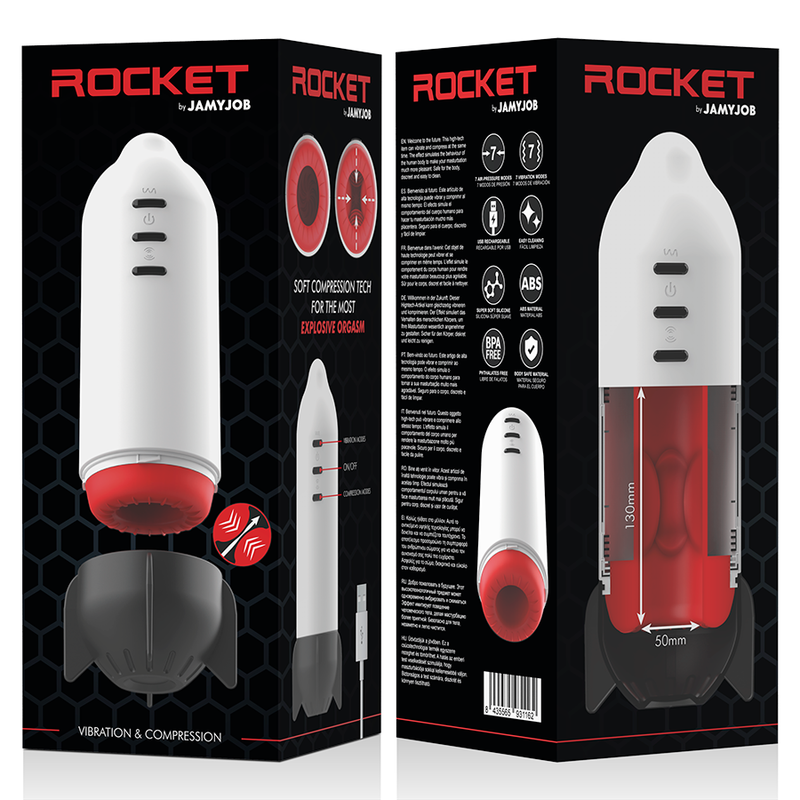 JAMYJOB - ROCKET MASTURBATOR SOFT COMPRESSION TECH AND VIBRATION - 10
