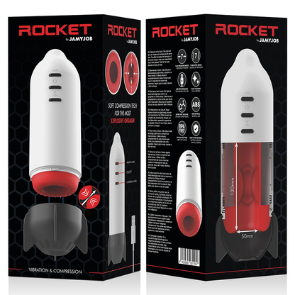 JAMYJOB - ROCKET MASTURBATOR SOFT COMPRESSION TECH AND VIBRATION - 10