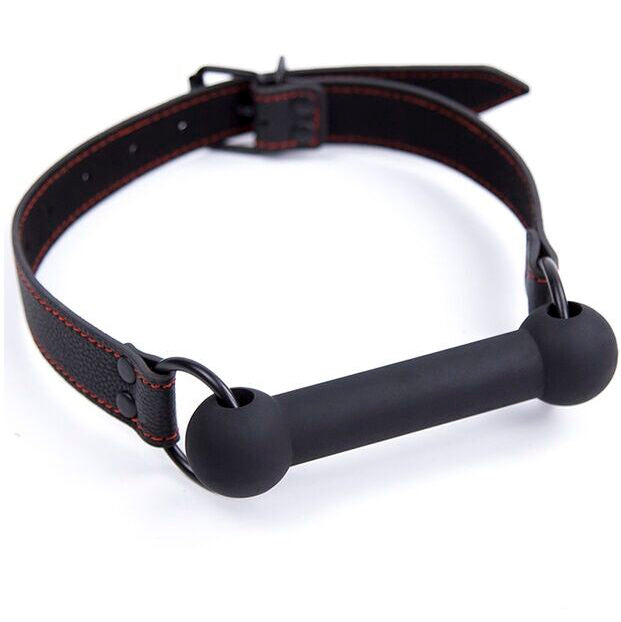 OHMAMA FETISH - BONE GAG WITH PU STRAP - 1