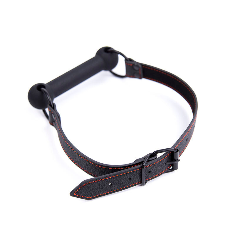 OHMAMA FETISH - BONE GAG WITH PU STRAP - 2