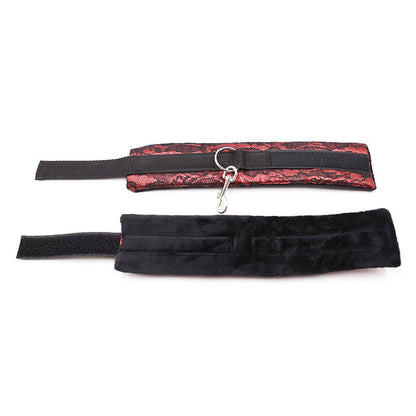 OHMAMA FETISH - VELVET HANDCUFFS WITH NYLON TAPE - 8