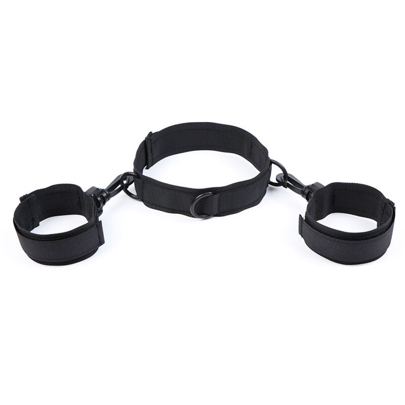 OHMAMA FETISH - NYLON HANDCUFFS AND COLLAR - 2
