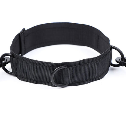 OHMAMA FETISH - NYLON HANDCUFFS AND COLLAR - 3