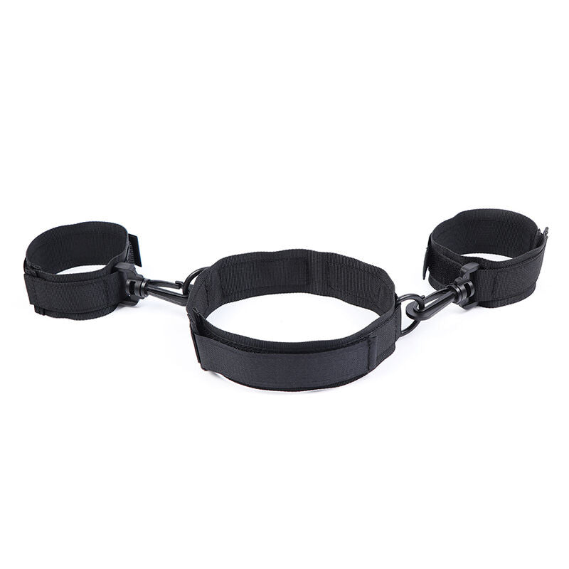 OHMAMA FETISH - NYLON HANDCUFFS AND COLLAR - 4