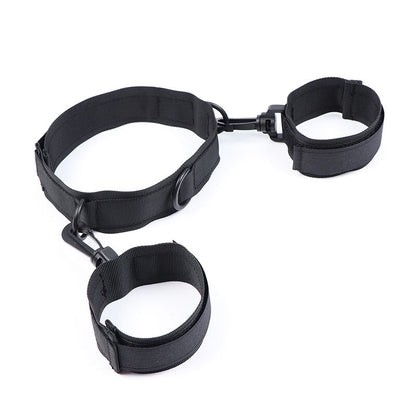 OHMAMA FETISH - NYLON HANDCUFFS AND COLLAR - 5