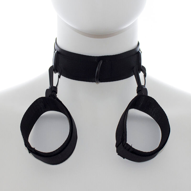 OHMAMA FETISH - NYLON HANDCUFFS AND COLLAR - 7
