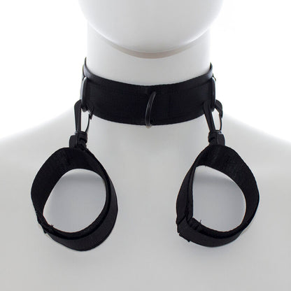 OHMAMA FETISH - NYLON HANDCUFFS AND COLLAR - 7