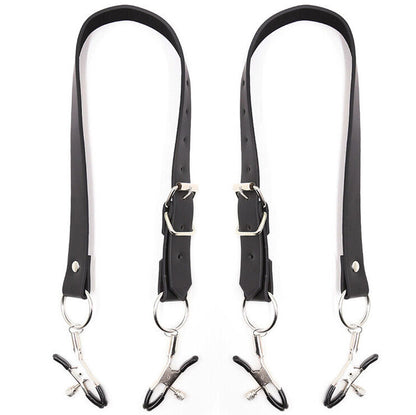 OHMAMA FETISH - CLITORIS CLAMPS WITH LEG STRAPS - 1