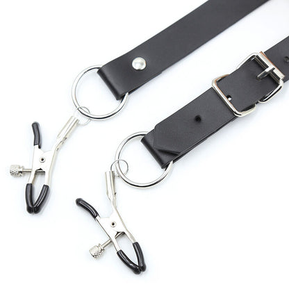 OHMAMA FETISH - CLITORIS CLAMPS WITH LEG STRAPS - 5