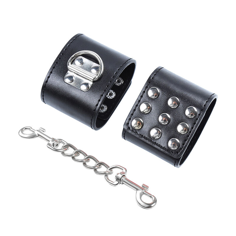 OHMAMA FETISH - WRIST RESTRAINTS SNAP FASTEN METAL - 1