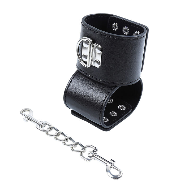 OHMAMA FETISH - WRIST RESTRAINTS SNAP FASTEN METAL - 4