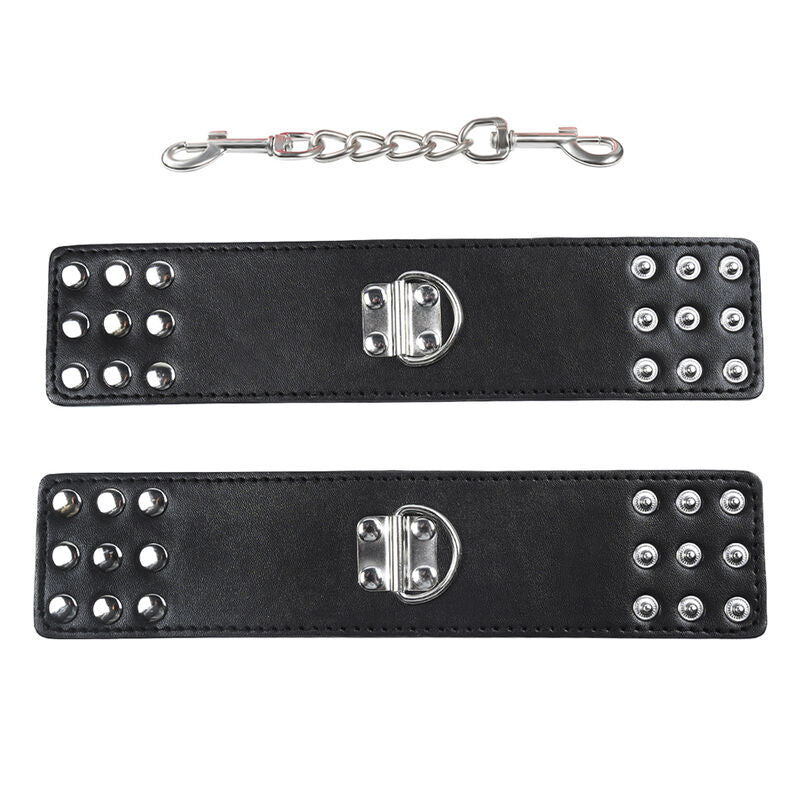 OHMAMA FETISH - WRIST RESTRAINTS SNAP FASTEN METAL - 5