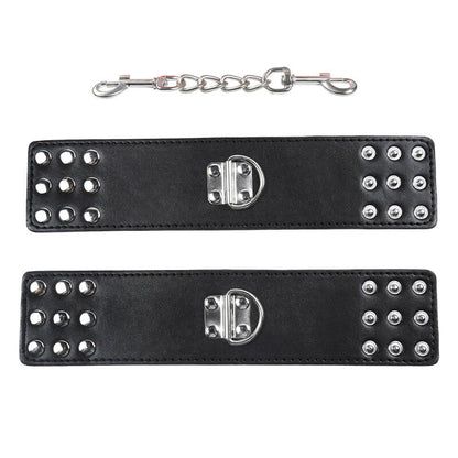 OHMAMA FETISH - WRIST RESTRAINTS SNAP FASTEN METAL - 5