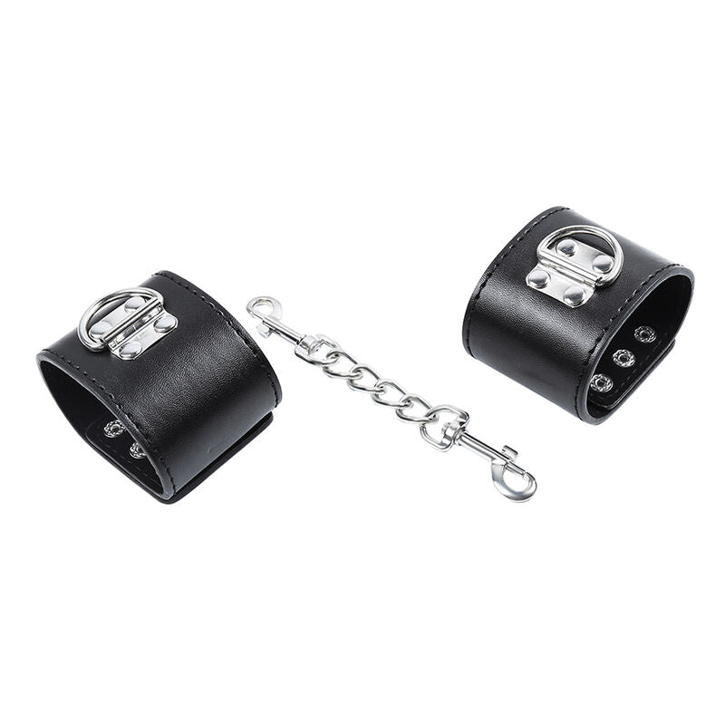 OHMAMA FETISH - WRIST RESTRAINTS SNAP FASTEN METAL - 6
