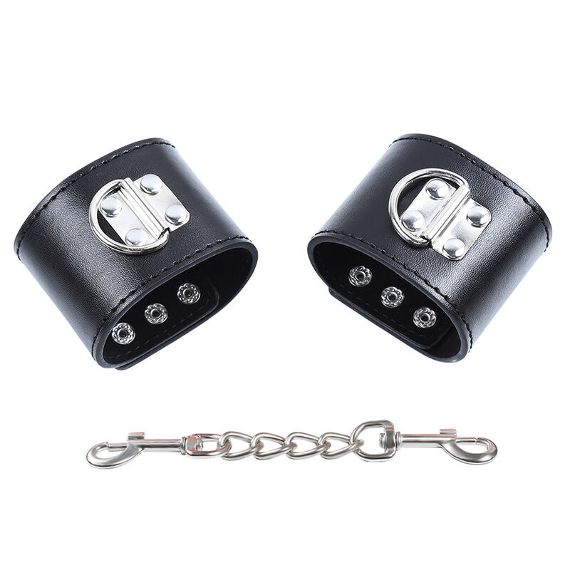OHMAMA FETISH - WRIST RESTRAINTS SNAP FASTEN METAL - 7