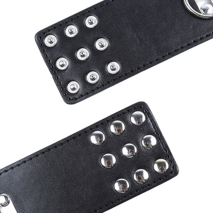 OHMAMA FETISH - WRIST RESTRAINTS SNAP FASTEN METAL - 9