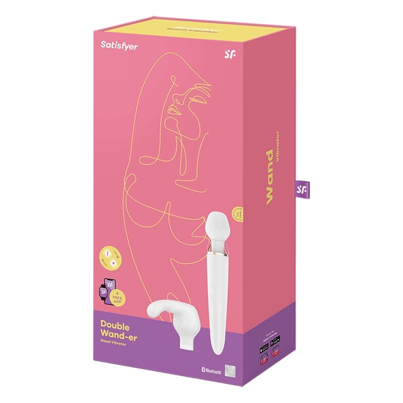 SATISFYER - DOUBLE WANDER WHITE APP