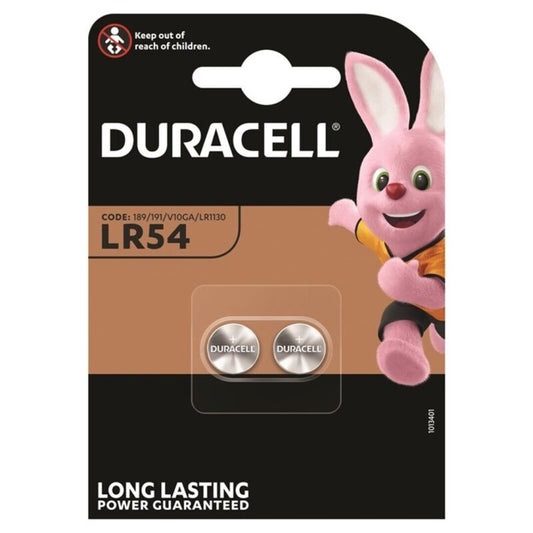 DURACELL - ALKALINE BUTTON BATTERY LR54 LR1130 AG10 1,5V 2 UNIT - 1